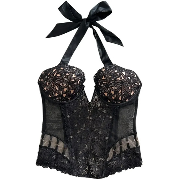 Victoria's Secret Other - Victorias Secret Floral Zip Bustier Corset
